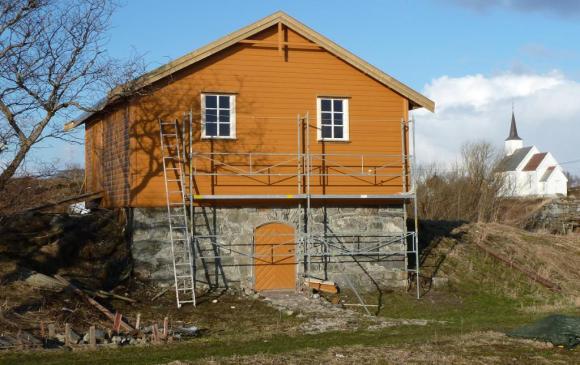 Vinduer kom p� plass i l�pet av april 2012.